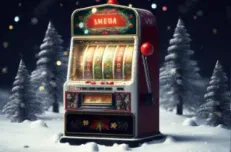 Christmas themed slot machine